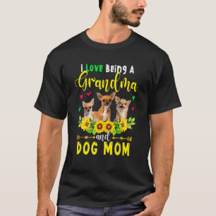 Ik hou ervan oma en hond mama Chihuahua Dogs te zi T-shirt