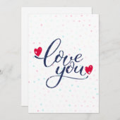 Ik hou evenveel van jou als dat ik walg van Valent Feestdagenkaart (Voorkant / Achterkant)