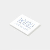 Ik hou gemakkelijk van grote persoonlijke Jouw tek Post-it® Notes (Schuin)