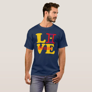 ♊★ 😍Ik hou Gemini-Best-Zodiac teken Basic Losse-F T-shirt