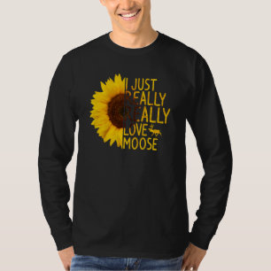 Ik hou gewoon echt van elanden vrouwen Mannen hert T-shirt