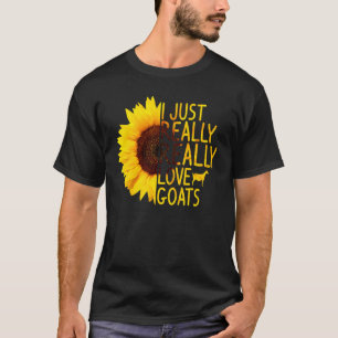 Ik Hou Gewoon Echt Van Geiten Vrouwen Mannen Schap T-shirt