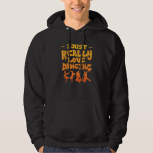 Ik hou gewoon echt van hiphop-straatdans dansen Br Hoodie
