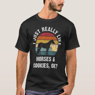Ik Hou Gewoon Echt Van Paarden En Koekjes Paarden T-shirt