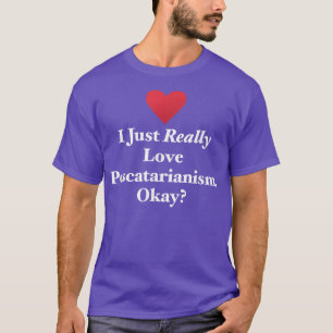Ik hou gewoon echt van pescatarisme, oké leuk Vege T-shirt