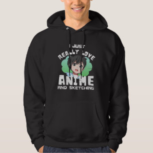 IK HOU GEWOON ERG VEEL VAN ANIME EN SCHETSEN  HOODIE