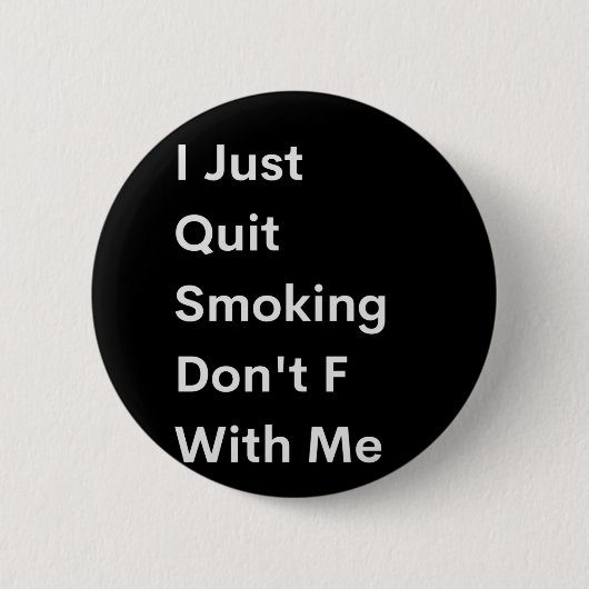 Ik hou gewoon op met roken. ronde button 5,7 cm (Voorkant)