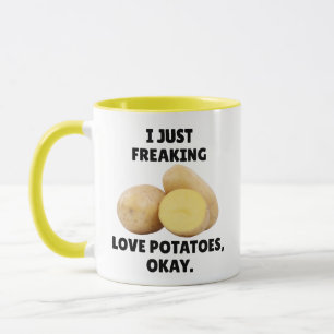 Ik hou gewoon van aardappelen Grappige Spud  Mok