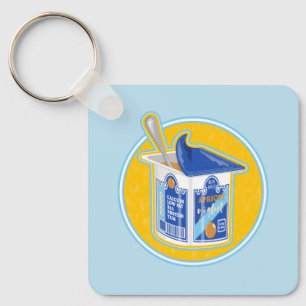 Ik hou gewoon van abrikozenyoghurt sleutelhanger