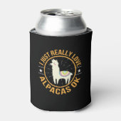 Ik hou gewoon van Alpacas Love Alpaca Blikjeskoeler (Blikje Voorkant)