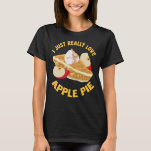 Ik hou gewoon van Apple Pie Bakery Baking Food T-shirt