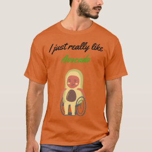 Ik hou gewoon van Avocado Avocado lover Funny T-shirt