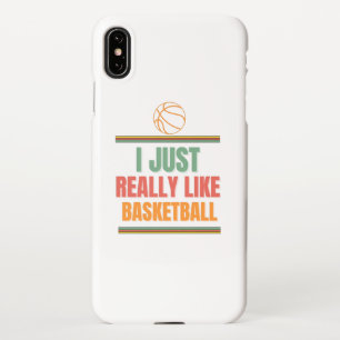 ik hou gewoon van basketbal iPhone XS max hoesje