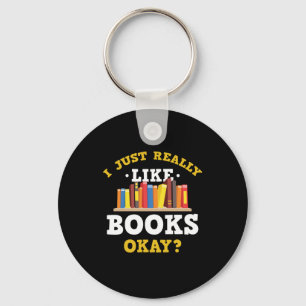 Ik hou gewoon van boeken Funny Quottes Sleutelhang Sleutelhanger