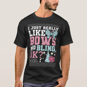 Ik hou gewoon van bogen en Bling cheerleader Chee T-shirt