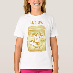 Ik hou gewoon van corned beef t-shirt