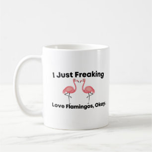 Ik hou gewoon van flamingo's koffiemok