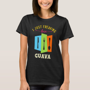 Ik hou gewoon van guave yummy food puns t-shirt