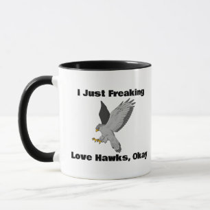 Ik hou gewoon van haviken, oké, Hawks Coffee Mok