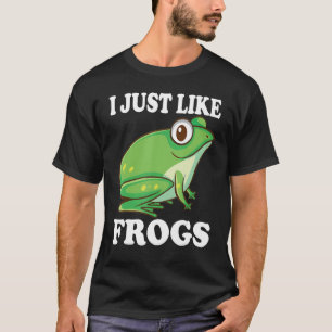 Ik hou gewoon van kikkerkkostume amfibie t-shirt
