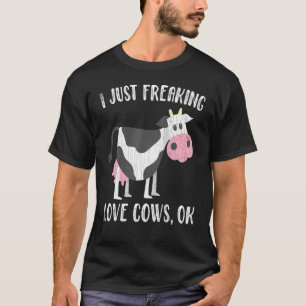 Ik hou gewoon van koeien Mooie koeien Dier Grafisc T-shirt