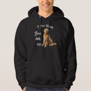 Ik hou gewoon van labrador voor honden meisjes hoodie