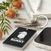 Ik hou gewoon van mijn Bunny | Cute Rabbit White Sleutelhanger (Voorkant Rechts)