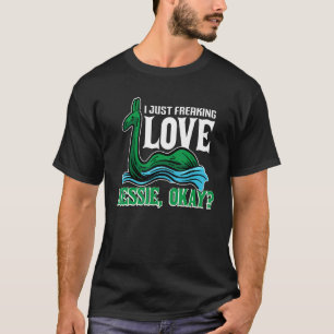 Ik hou gewoon van Nessie Loch Ness Monster Nessie T-shirt