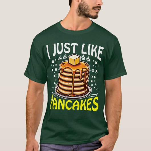 Ik hou gewoon van pannenkoeken t-shirt (Voorkant)