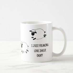 Ik hou gewoon van schapen koffiemok