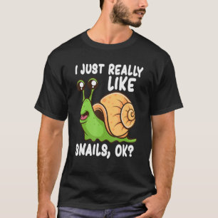 Ik hou gewoon van slakken. t-shirt