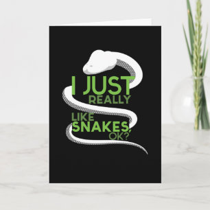 Ik hou gewoon van slangen reptiel kaart