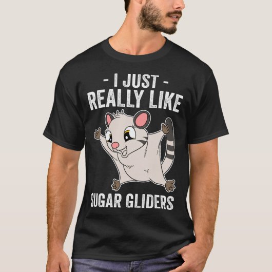 Ik hou gewoon van Sugar Gliders Pullover Hoodie (Voorkant)