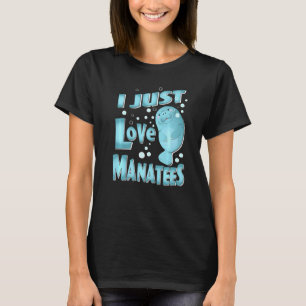 Ik hou gewoon van Zee Koeien Olephants die zwemmen T-shirt