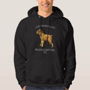Ik hou gewoon vet veel van Brussels Griffon Ok hon Hoodie