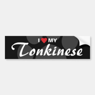 Ik hou (Hart) van mijn Tonkinese Bumpersticker