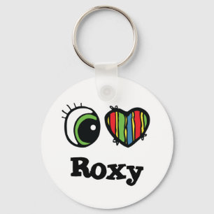Ik hou (Hart) van Roxy Sleutelhanger