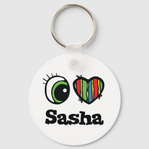 Ik hou (Hart) van Sasha Sleutelhanger