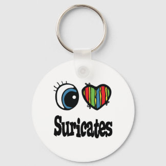 Ik hou (Hart) van Suricates Sleutelhanger
