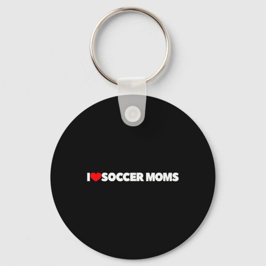 Ik hou (hart) van voetbalmoeders  sleutelhanger (Voorkant)