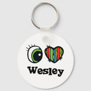 Ik hou (Hart) van Wesley Sleutelhanger