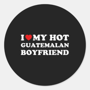 Ik hou (hartje) van mijn hete Guatemalteekse vrien Ronde Sticker