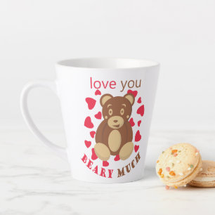 Ik hou heel veel van je met Valentijnsdag Latte Mok