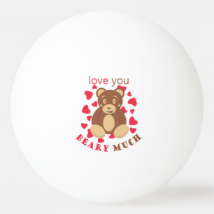 Ik hou heel veel van je met Valentijnsdag Pingpongballen