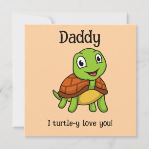 Ik hou helemaal van je papa! Mooie Vaderdag Schild Kaart