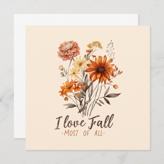 Ik hou het meest van de herfst (Voorkant / Achterkant)