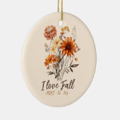 Ik hou het meest van Herfst - Autumn Foliage Keramisch Ornament (Rechts)