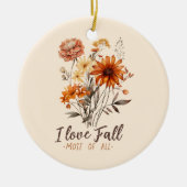 Ik hou het meest van Herfst - Autumn Foliage Keramisch Ornament (Voorkant)