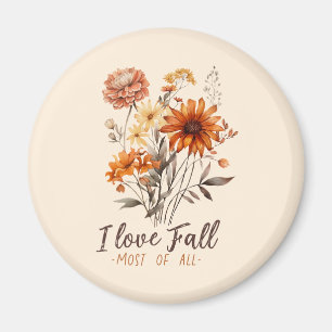 Ik hou het meest van Herfst - Autumn Foliage Magneet