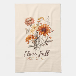 Ik hou het meest van Herfst - Autumn Foliage Theedoek